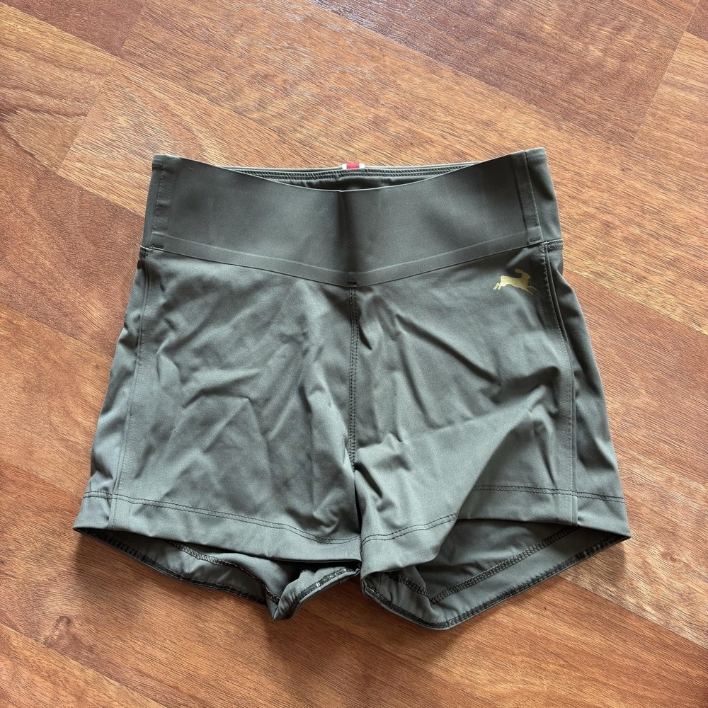 Tracksmith Womens Small Green Running Shorts 3 Inseam Stretch Athletic Gym